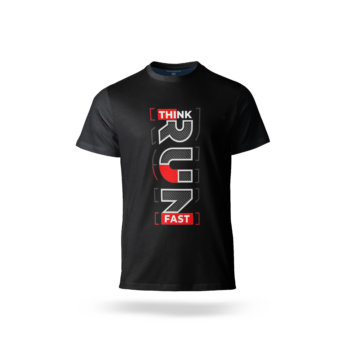 think Run black t-shirt-black